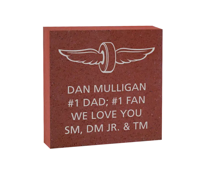 [IMS 8X8 LOGO BRICK] 8x8 Gate 1 Wing & Wheel Logo Brick (Paver)